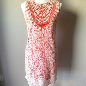 Lace crochet dress